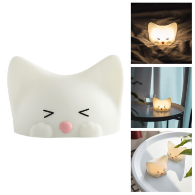 

〖Follure〗Novel Lovely Cat Nightlight LED Silicone Kids Bedroom Sleeping Night Light Lamp