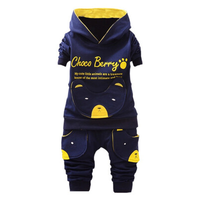 

Autumn Baby Boy Clothes Cotton Letter Pattern Long Sleeve Casual Sweatshirt Tops Trousers Outfits Set