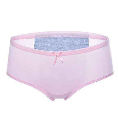 

Women Briefs Plus Size Solid Color Menstrual Period Ladies Seamless Physiological Leakproof Underwear