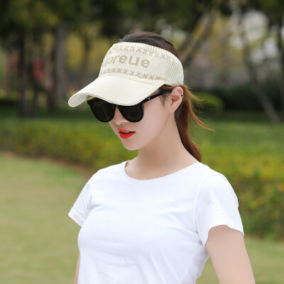 

Empty top hat female summer leisure Korean version of the sun hat sports sun-proof ingato hat outdoor running sun hat