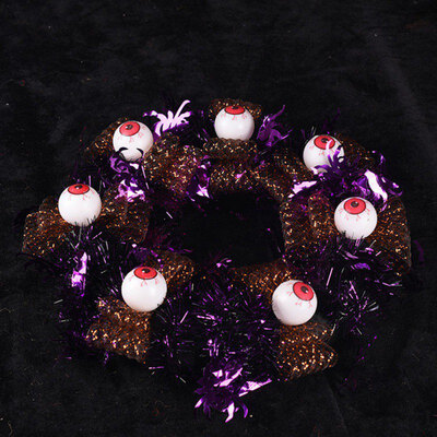 

Halloween Hanging Ornament Haunted House Theme Party Accessories Props Eyeballs Decoration Wreath