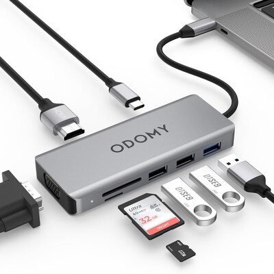 

9-in-1 USB Ports Type-C Hub Adapter