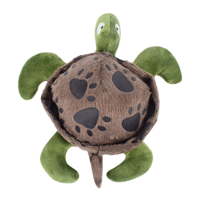 

Pet Dog Tortoise Chew Toy Fun Clean Bite-proof Plush Turtle Figurine Bite-Sounding Dogs Toys