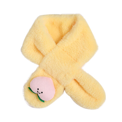 

Baby Boys Girls Scarf Winter Warmer Peach Printing Scarf Infant Thicken Collar Scarves Toddler Neckerchiefs