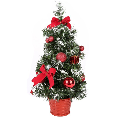 

40CM Tall Battery Powered Luxury Tabletop Christmas Tree Hanging Decorations Pine Tree Tabletop Battery Powered Tall Gift Star