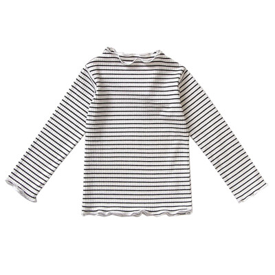 

Autumn Casual Baby Girl T-Shirts Cute Long Sleeve Solid Striped Print T-Shirts Kids Tops T-Shirts Casual Blouse