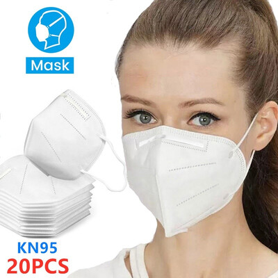 

20PCS KN95 Mask Dustproof Anti-fog Breathable&Disposable Masks for Men&Women