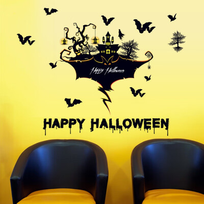 

Halloween PVC Wall Decals Stickers Festival Doors Windows Decorative Murals Applique for Kids Nursey Room