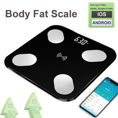 

2626cm Body Fat Scale Smart BMI Scale LED Digital Bathroom Wireless Weight Scale Balance Bluetooth APP Android IOS