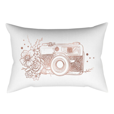 

Rose Gold Pillowcase Powder Peach Skin Long Shape Pillow Cover Home Garden Home Textile