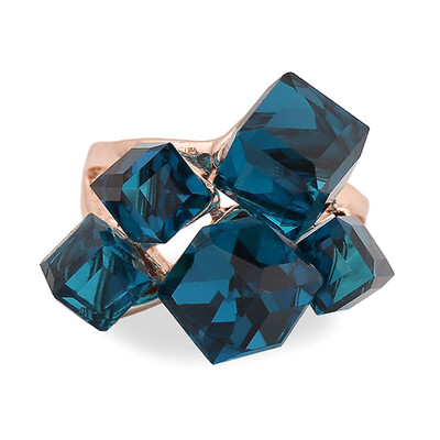 

Ladies Fashion Blue Engagement Rings For Women Luxury Vintage Ring With Stones Pour Les