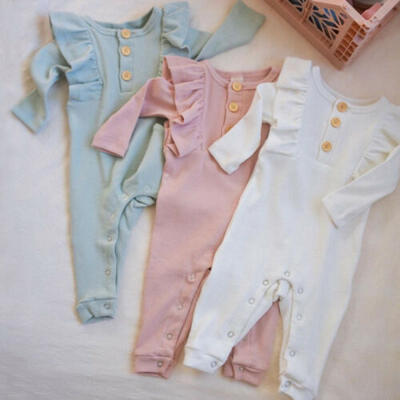 

US Newborn Baby Girl Outfit Long Sleeve Romper Bodysuit Autumn Clothes Sunsuit