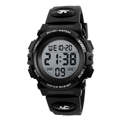 

SKMEI Children Watch Wristwatch Fashion Multifunction Waterproof Outdoor Sports Luminous Watch for Kids Students Boys 1266 Black