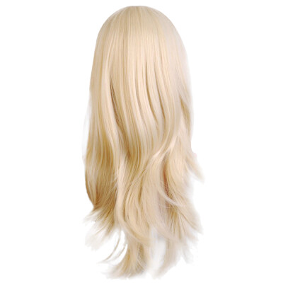 

Gobestart Sexy Long Women Fashion Synthetic Wavy Cosplay Party Full Wigs Gold