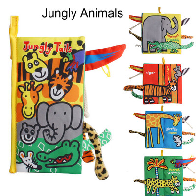 

〖Follure〗Kids Animal Tails Cloth Book Baby Toy Cloth Development Books Education Books