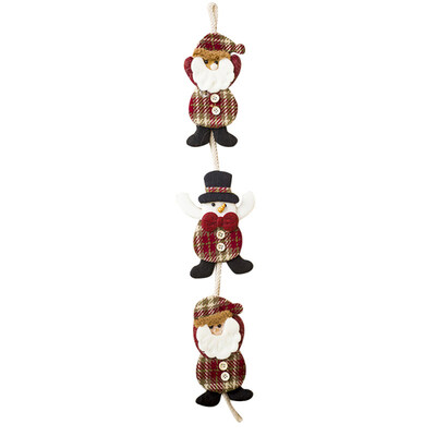 

Christmas Santa Snowman Climbing Rope Ornament Hanging Tree Party Home Decor
