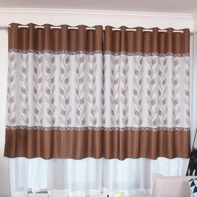 

Toponeto Leaves Sheer Curtain Tulle Window Treatment Voile Drape Valance 1 Panel Fabric