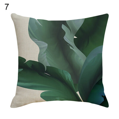 

Fresh Leaves Linen Pillow Case Cushion Cover Sofa Bed Car Cafe Office Decoration