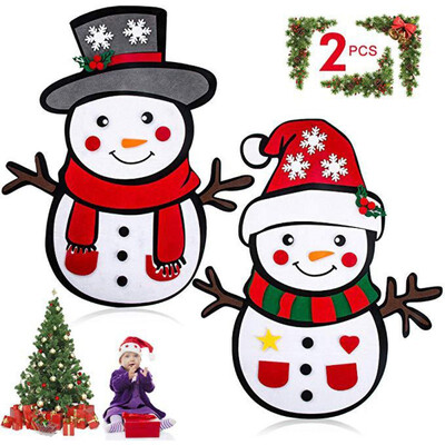 

Merry Christmas Decoration Children Gift Felt DIY Artificial Christmas Tree House Room Decorative Door Hanging Ornament