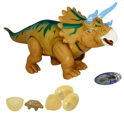 

Siaonvr Electric Walking Dinosaur Toy Lay Eggs Projection Lights Roar Sounds For Kids BW