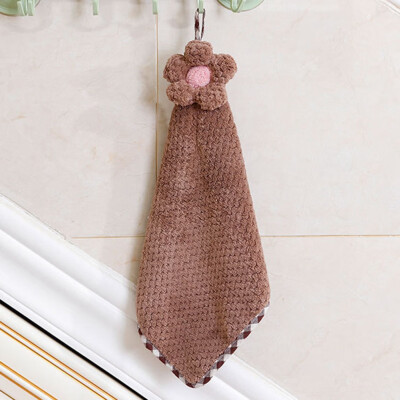 

13 Styles Household Lint-Free Towel Sunflower Hanging Water Absorbent Towel For Kitchen Bathroom