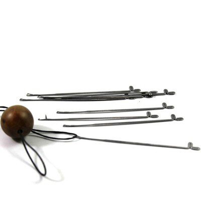 

50pcs Mini Stainless Steel Tee Handcraft Beading Needles Stringing Crochet Hooks