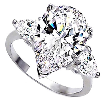 

1pc Elegant Ring For Women Engagement Wedding Crystal Heart Shaped Love Rings Jewelry Luxury Design Size 6-10