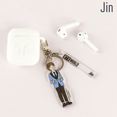 

CAR-TOBBY BTS World Acylic Keyring Strap Acrylic Keyring Keychain Cartoon Pendant