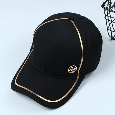 

2019 spring baseball cap Korean version 100 trendy new products leisure personality letters young students black duck tongue cap