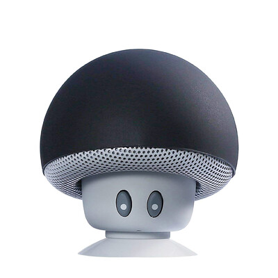

Mini Mushroom Portable BT V41 Waterproof Speaker Wireless Suction Cellphone Stand Small Stereo for Smartphone Green