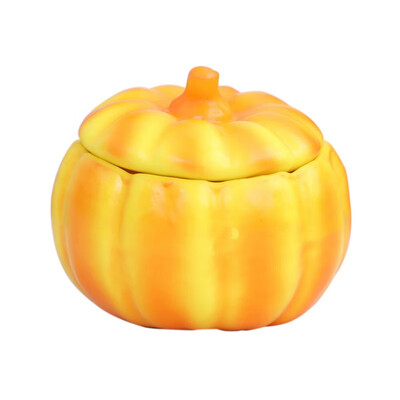 

New Artificial Foam Pumpkin Storage Box With Lid Candy Jar Snack Container Gift Holders Halloween Decorations