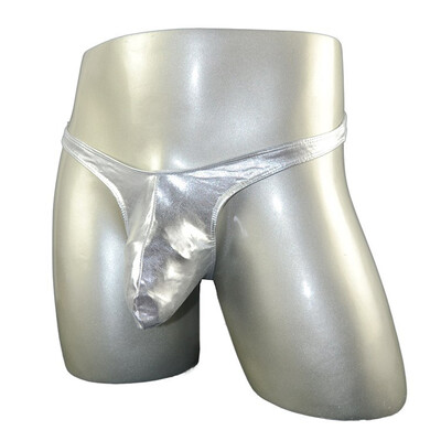 

Mens Sexy Shiny Briefs Underwear Low-rise Bikini G String Thong Swimwear