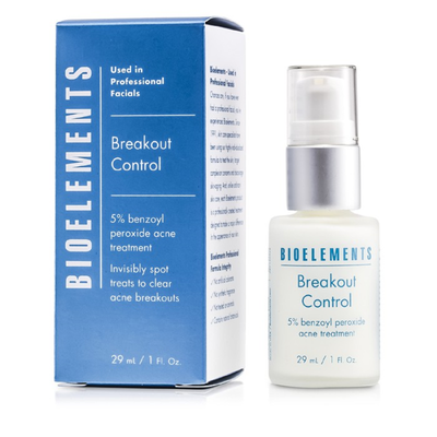 

BIOELEMENTS - Breakout Control - 5 Benzoyl Peroxide Acne Treatment For Very Oily OIly Combination Acne Skin Types 29ml1oz
