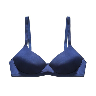 

Women Deep V Sexy Lingerie Push Up Solid Color Bra Smooth No Rims Adjustment Casual Underwear