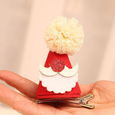 Christmas HatTree Hair Clip Accessories Festival Headdress Sequins Cartoon Hair Clip For Kids And Adults Kids Gifts Party Decor