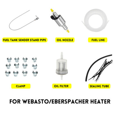 

Air Heater Tank Transmitter Stand Fuel Pipe Hose Oil Filter Nozzle Clamp Belt