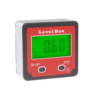 

4 x 90 Degree Digital Display Inclinometer Spirit Level Box Protractor Angle Finder Gauge Meter Protractors