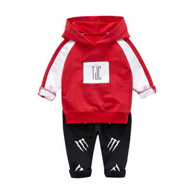 

autumn winter baby Boys clothes cotton Deer hoodie coat pants kids 2pcs suit baby boy clothing sets infant clothing