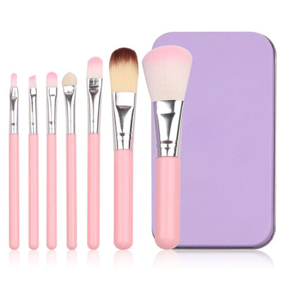 

7PCS Makeup Brushes Foundation Blush Eye Shadow Concealer Eyeshadow Set Make Up Brush Tools Cosmetics Portable Case