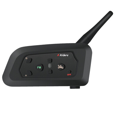 

4 Riders Bluetooth Intercom Headset Motorcycle Helmet Moto Communicator Headsets BT Intercom Helmet Headphones