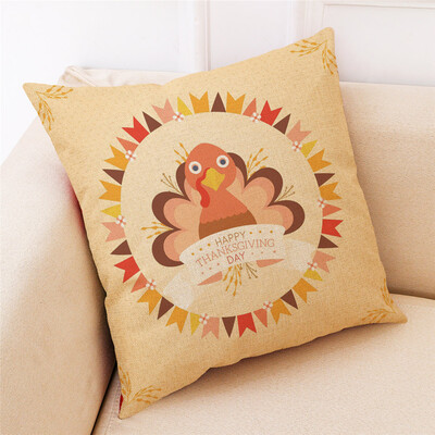 

Tailored Happy Thanksgiving Day Pillowcase Gifts Pillow Cover Home Decoration 18x18Inch
