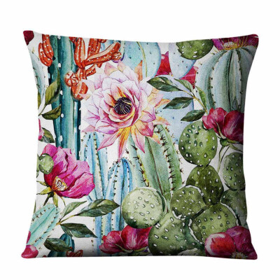 

Cactus Sofa Cushion Cover Car Cushion Cover Linen Throw Pillow Case Home Decor