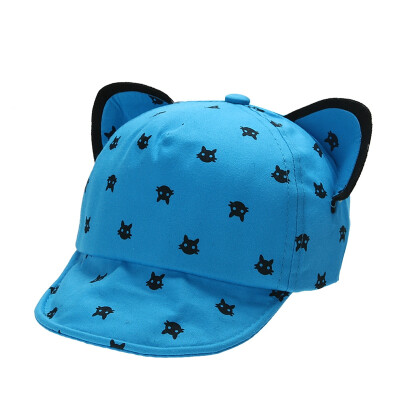 

Baby Summer Hat Lovely Cat Ear Sun Hat Kids Baseball Cap for Children Newborn Toddler Boys Girls Cartoon Peaked Cap summer