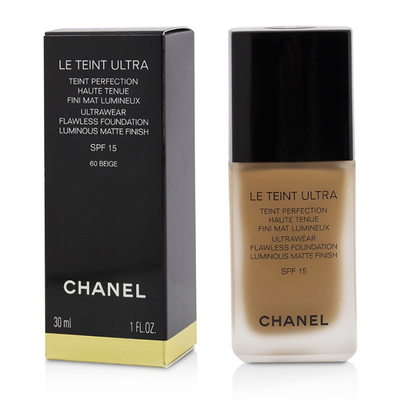 

CHANEL - Le Teint Ultra Ultrawear Flawless Foundation Luminous Matte Finish SPF15 - 60 Beige 30ml1oz
