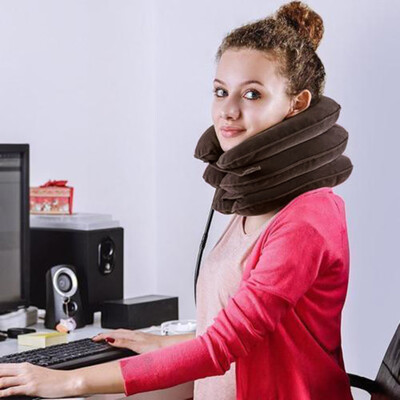 

Gobestart Expandable Pain-Relief Neck Pillow Collar Cervical Traction Brace Support Pillow
