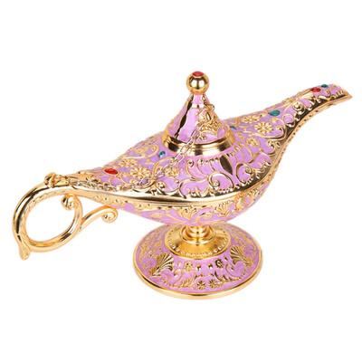 

Aladdin Magic Lamp Retro European Crafts Alloy Furnishings Russian Wishing Lamp Home Table Decoration 2019 New