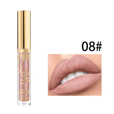 

Frosted Matte Shimmer Lip Gloss Non-Stick Cup Waterproof Long-Lasting Velvet Glitter Liquid Lipstick