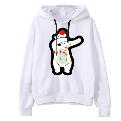 

Tailored Women Christmas Print Hooded Long Sleeves Sweatshirt Hooded Pullover Tops Shirt