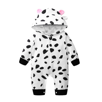 

Baby Romper Hooded Jumpsuits For Girls Baby Clothes 2018 Cotton Jumpsuit Newborn Hooded Overall Baby Girl Boys Costumes Gift