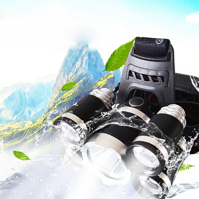 

New Outdoor Tool LED Headlamp 1200MA Headlight Head Flashlight Torch Forehead USB Rechargeable Head Lamp Fishing Headlight